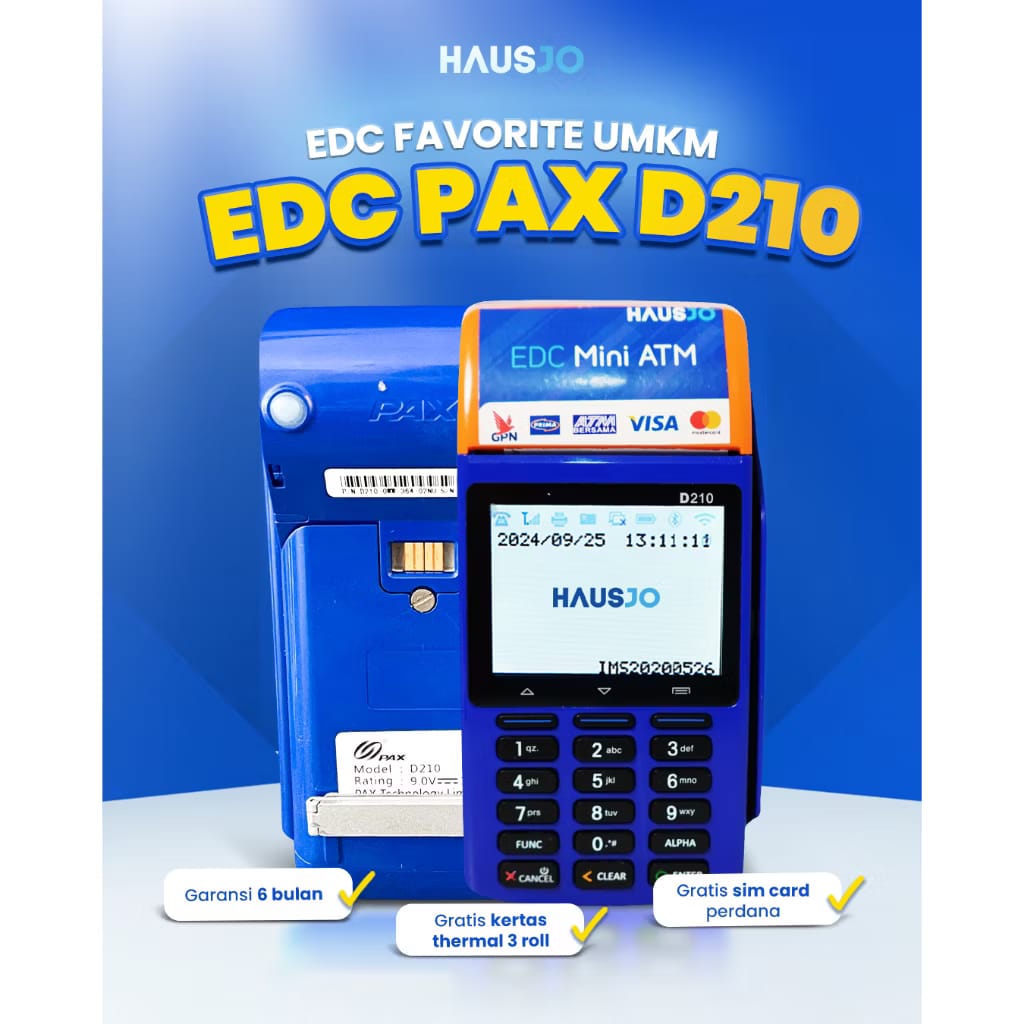 Mesin Edc d210 Siap Pakai